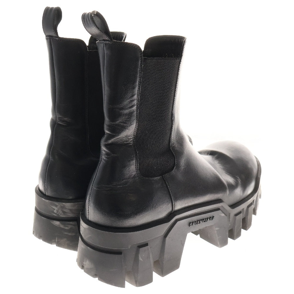 BALENCIAGA(バレンシアガ) BULLDOZER CHELSEA ブルドーザーチェールシー サイドゴアレザーブーツ 693968 ブラック