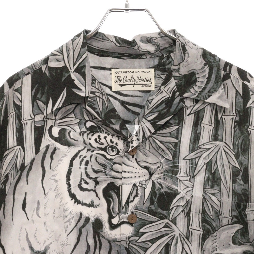 WACKO MARIA(ワコマリア) 23AW TIM LEHI / HAWAIIAN SHIRT L/S ティムリーハイ ハワイアンシャツ ロングスリーブ 長袖アロハシャツ 23FW-WMS-HI01LI グレー
