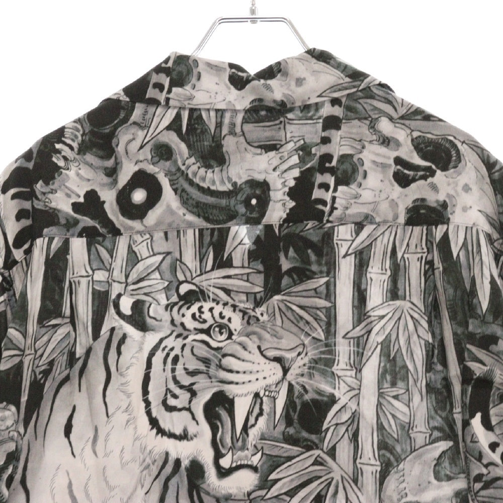 WACKO MARIA(ワコマリア) 23AW TIM LEHI / HAWAIIAN SHIRT L/S ティムリーハイ ハワイアンシャツ ロングスリーブ 長袖アロハシャツ 23FW-WMS-HI01LI グレー