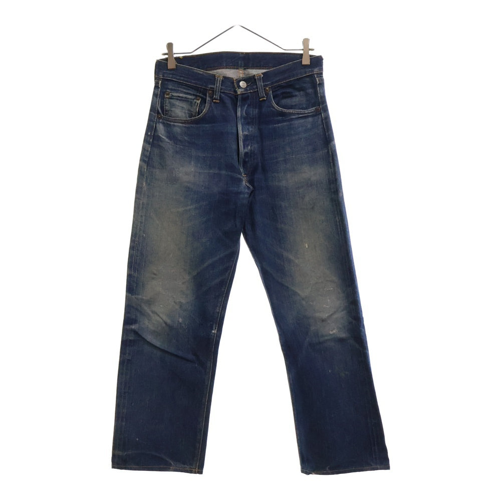 Levi's(リーバイス) 70S VINTAGE 501 BIG E 後期 紙パッチ ボタン裏ドット 足長R 並行ステッチ ヴィンテージ ボタンフライ デニムパンツ インディゴ