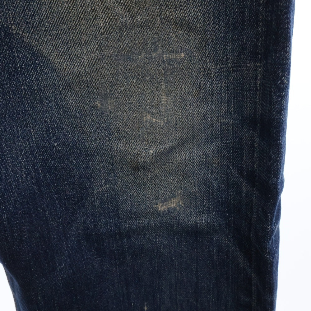 Levi's(リーバイス) 70S VINTAGE 501 BIG E 後期 紙パッチ ボタン裏ドット 足長R 並行ステッチ ヴィンテージ ボタンフライ デニムパンツ インディゴ