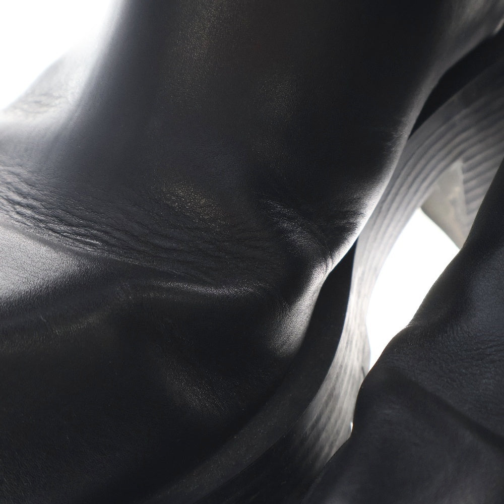 BALENCIAGA(バレンシアガ) TROOPER 678414 スクエアトゥ レザートルーパーブーツ ブラック