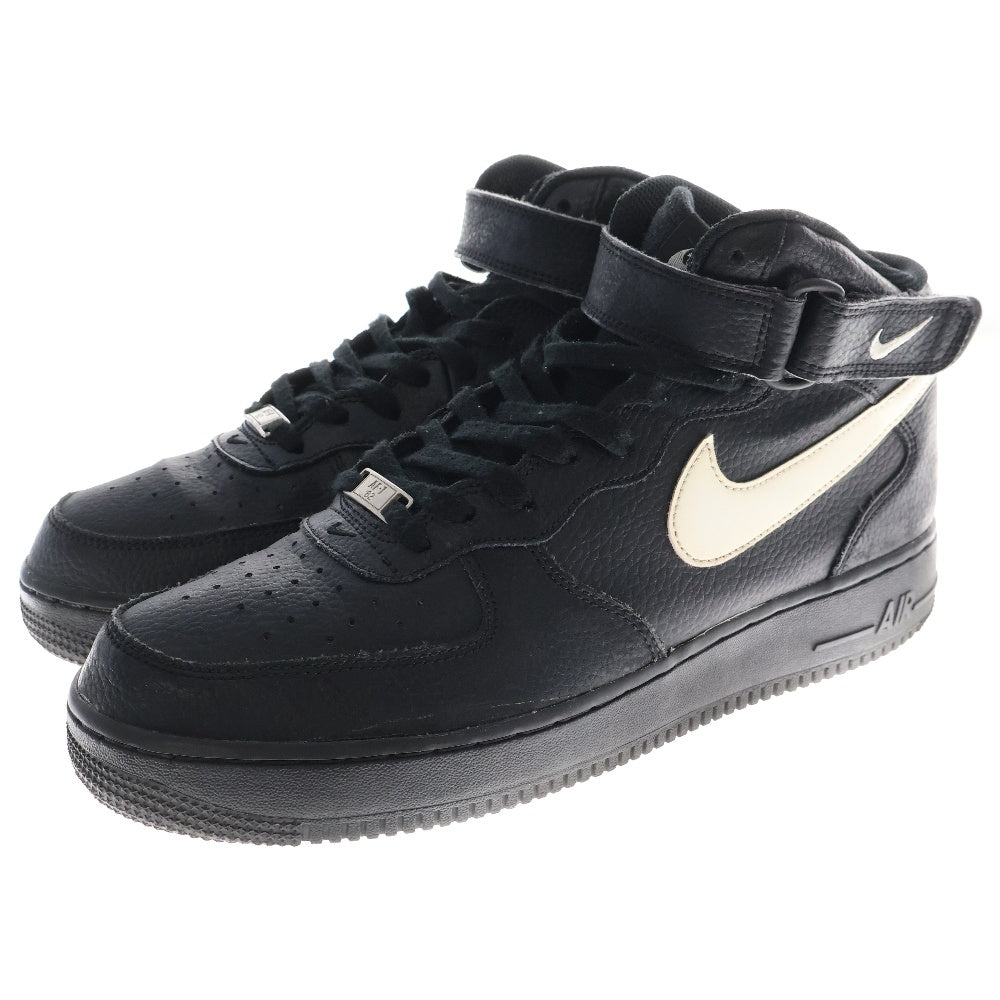 NIKE(ナイキ) AIR FORCE 1 MID 07 315123‐043 エアフォースワン ミッド 07 ハイカットスニーカー シューズ US10/28cm ブラック