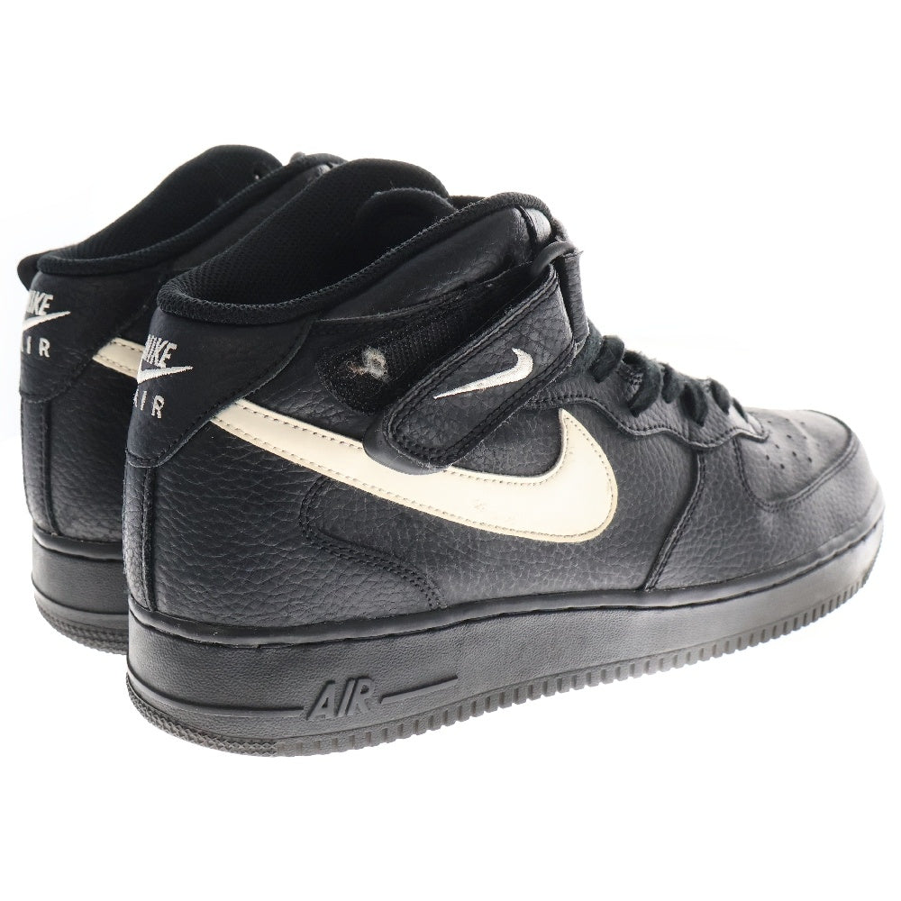 NIKE(ナイキ) AIR FORCE 1 MID 07 315123‐043 エアフォースワン ミッド 07 ハイカットスニーカー シューズ US10/28cm ブラック