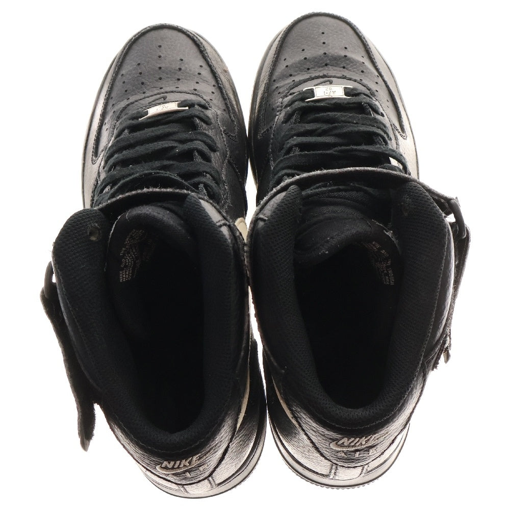 NIKE(ナイキ) AIR FORCE 1 MID 07 315123‐043 エアフォースワン ミッド 07 ハイカットスニーカー シューズ US10/28cm ブラック