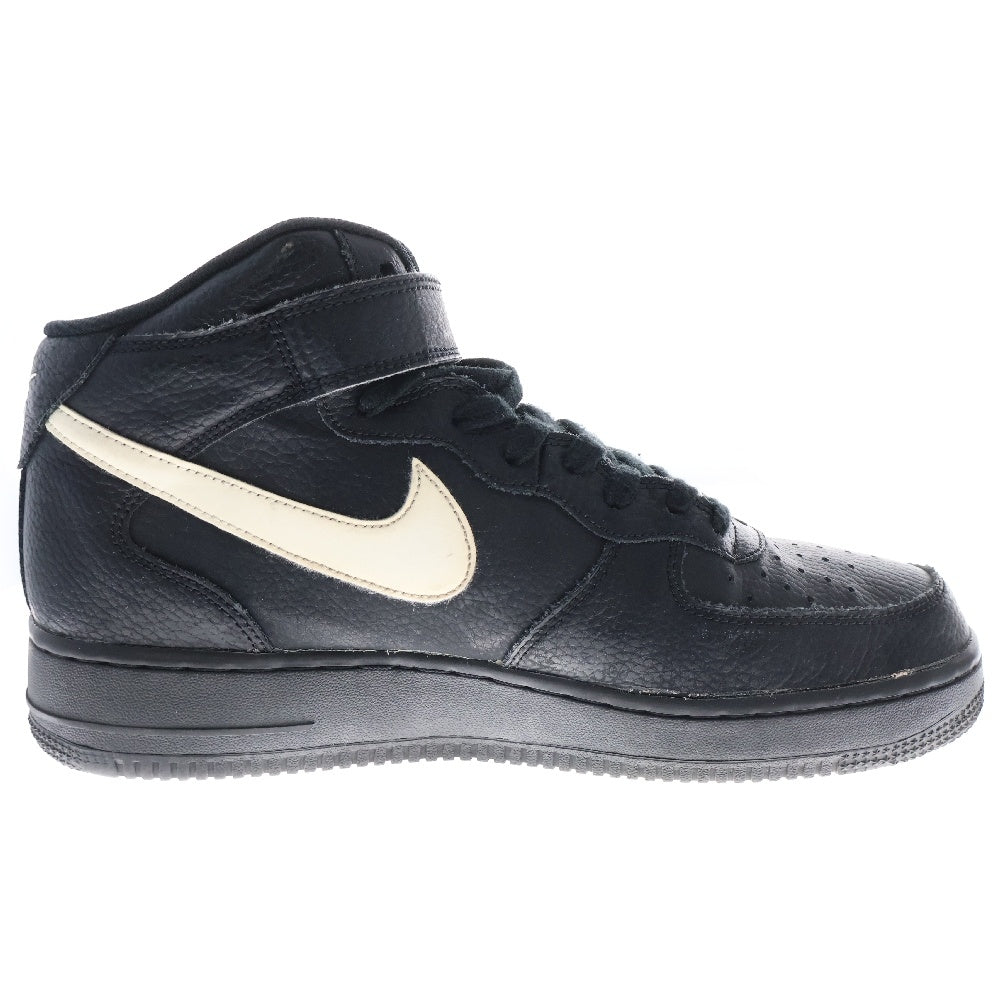 NIKE(ナイキ) AIR FORCE 1 MID 07 315123‐043 エアフォースワン ミッド 07 ハイカットスニーカー シューズ US10/28cm ブラック