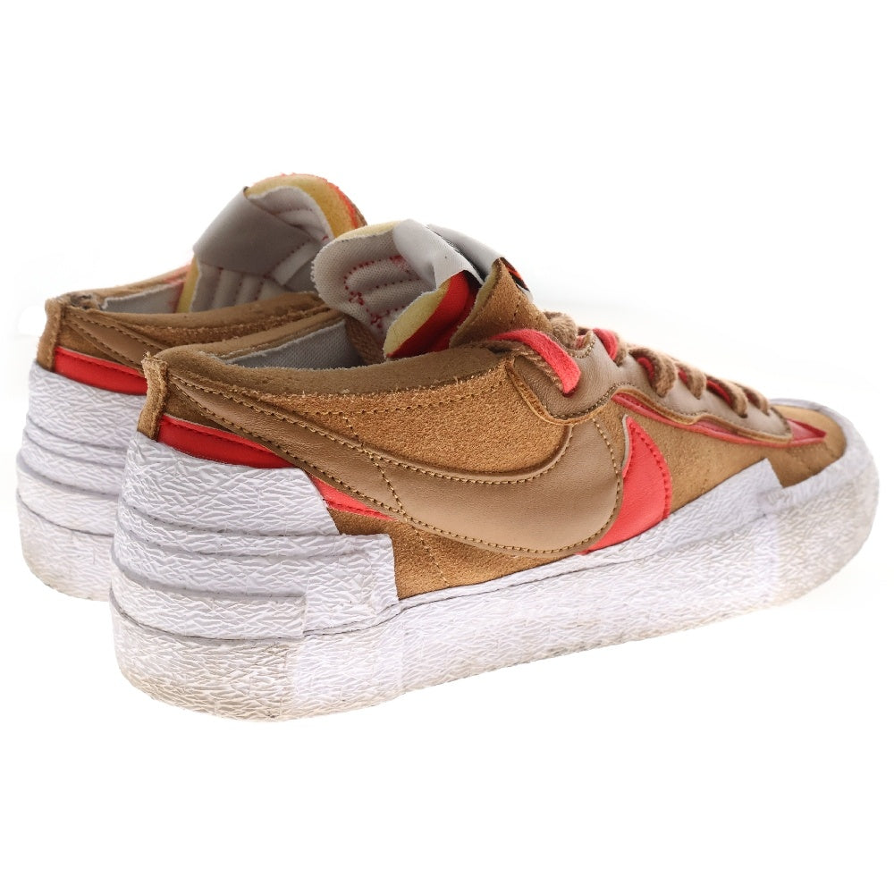 NIKE(ナイキ) ×SACAI BLAZER LOW BRITISH TAN DD1877-200 サカイ ブレーザー ロー ブリティッシュ タン ローカットスニーカー ホワイト/ブラウン US9.5/27.5cm
