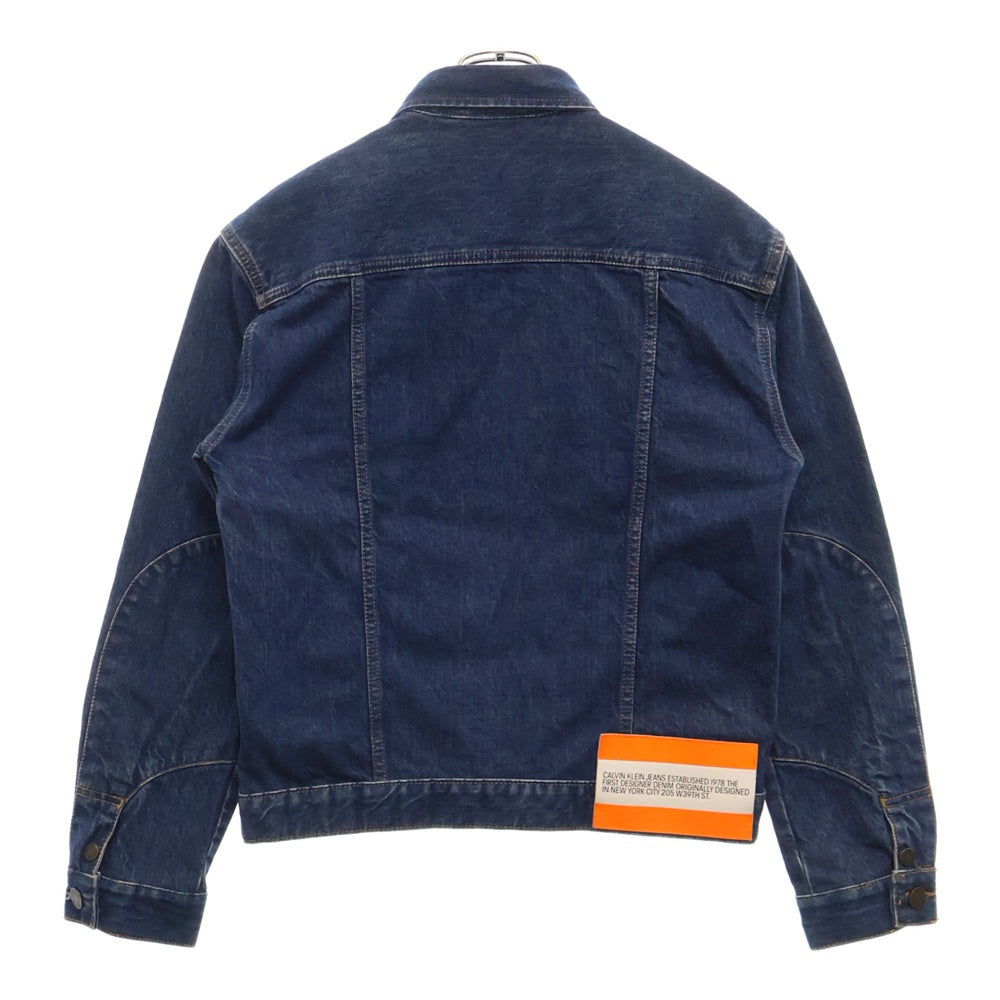 Calvin Klein Jeans(カルバンクラインジーンズ) EST1978 ロゴプリントデニムジャケット インディゴ