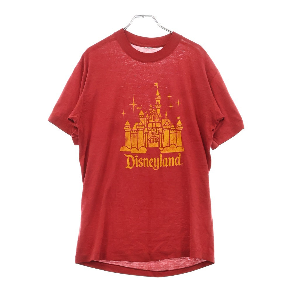 VINTAGE(ヴィンテージ) 80S Disneyland シンデレラ城ロゴプリント クルーネック半袖Tシャツ