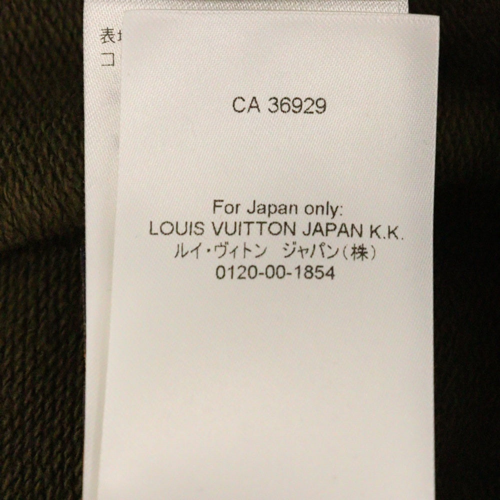 LOUIS VUITTON(ルイヴィトン) 24SS Cotton Signature Sweatshirt コットンシグネチャースウェットシャツ クルーネックトレーナー RM241 FWC HQY88W カーキ