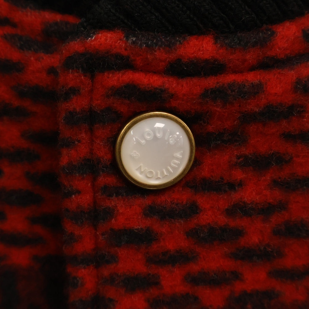LOUIS VUITTON(ルイヴィトン) 24AW アーム切り替え ダミエバーシティジャケット ブルゾン フラック/レッド RM242M BQV HRL83E