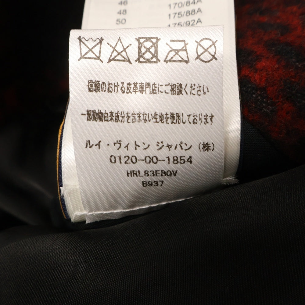 LOUIS VUITTON(ルイヴィトン) 24AW アーム切り替え ダミエバーシティジャケット ブルゾン フラック/レッド RM242M BQV HRL83E
