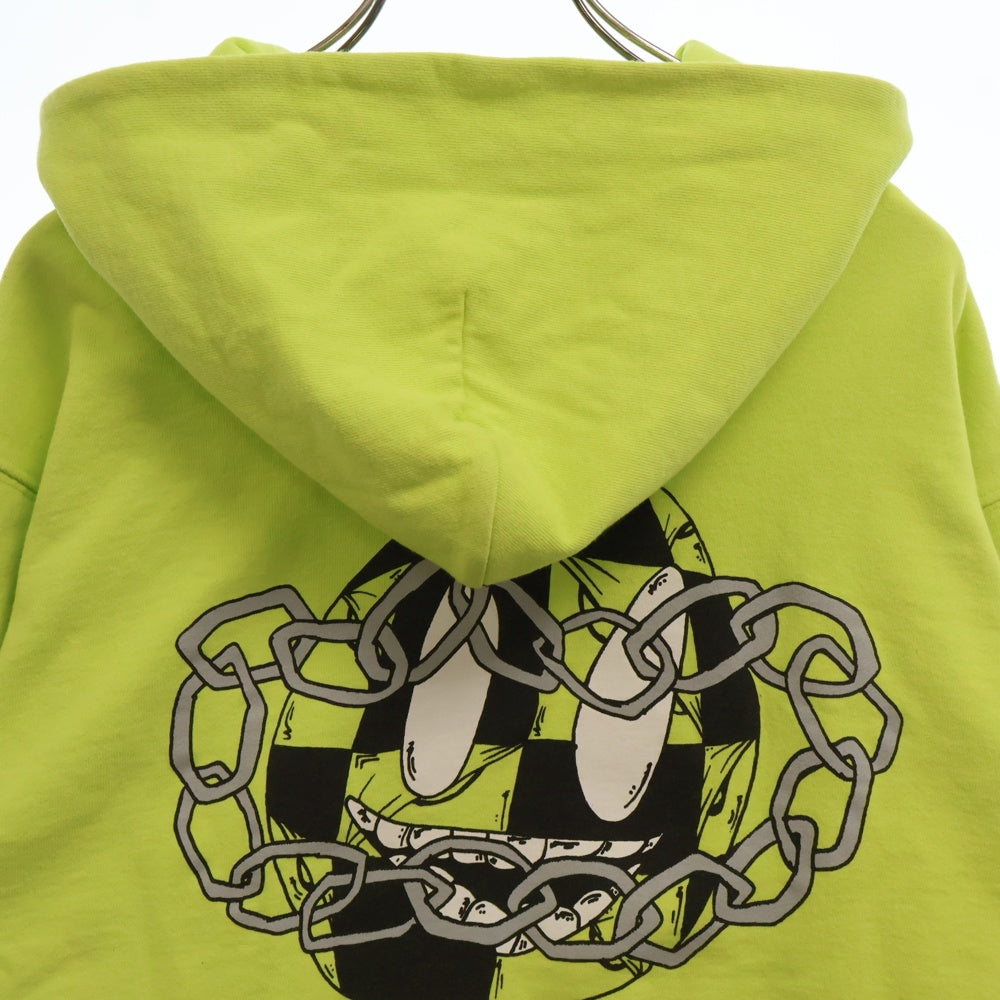 CHROME HEARTS(クロムハーツ) PPO HRDWR GRN HD ZIP MATTY BOYプリントハードウェアチェーン グリーン ジップアップパーカー