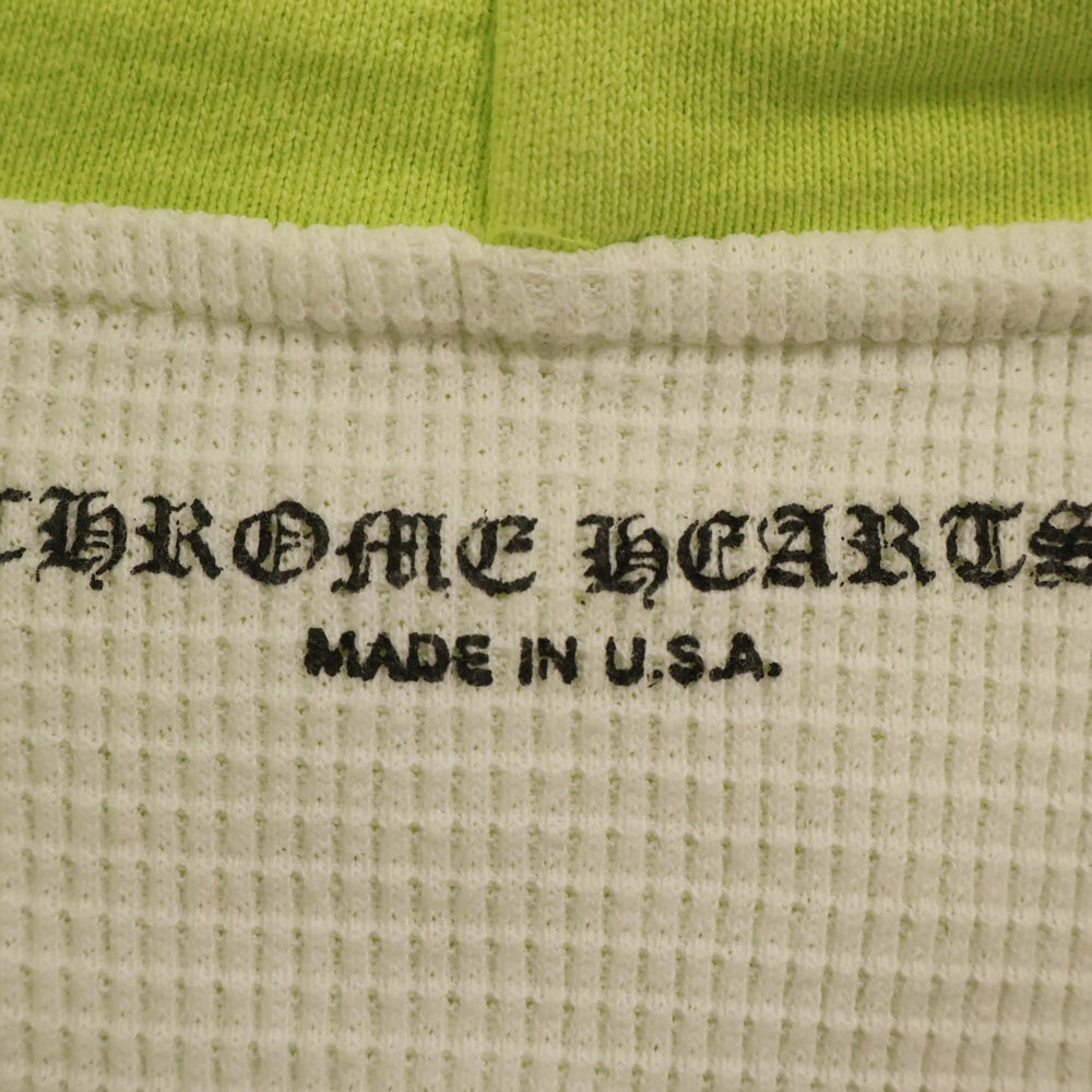 CHROME HEARTS(クロムハーツ) PPO HRDWR GRN HD ZIP MATTY BOYプリントハードウェアチェーン グリーン ジップアップパーカー
