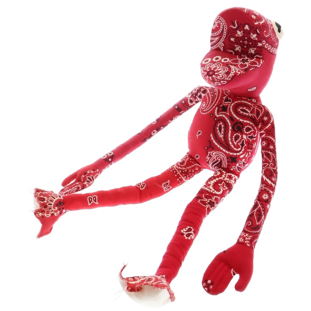 READY MADE(レディメイド) FROG MAN Bandana Red フロッグマン バンダナ柄 フィギュア ぬいぐるみ レッド RE20C-17