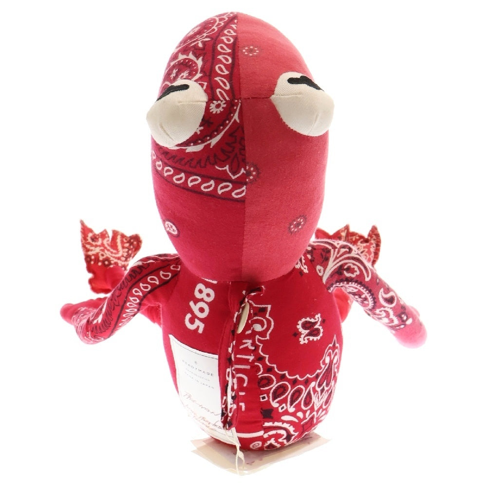 READY MADE(レディメイド) FROG MAN Bandana Red フロッグマン バンダナ柄 フィギュア ぬいぐるみ レッド RE20C-17