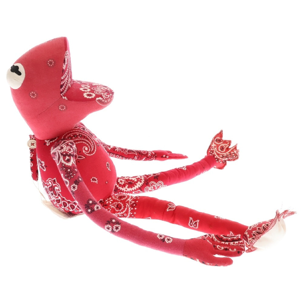 READY MADE(レディメイド) FROG MAN Bandana Red フロッグマン バンダナ柄 フィギュア ぬいぐるみ レッド RE20C-17