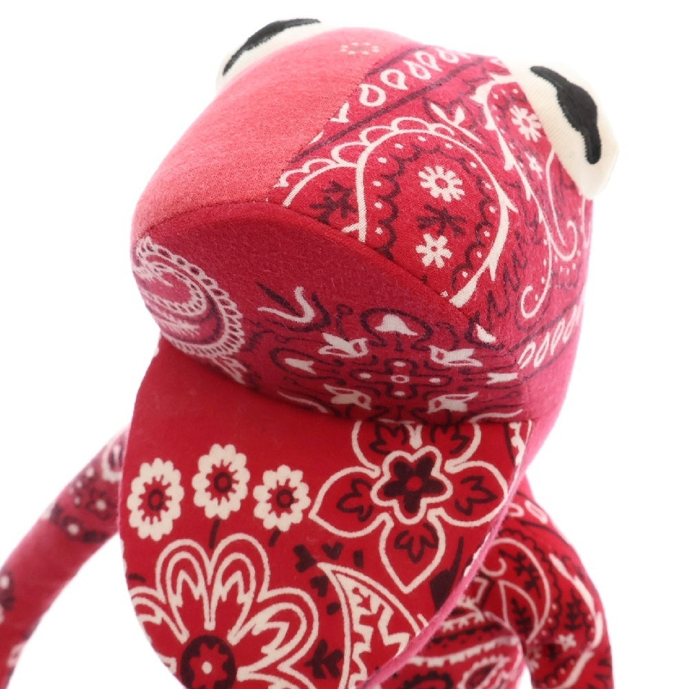 READY MADE(レディメイド) FROG MAN Bandana Red フロッグマン バンダナ柄 フィギュア ぬいぐるみ レッド RE20C-17