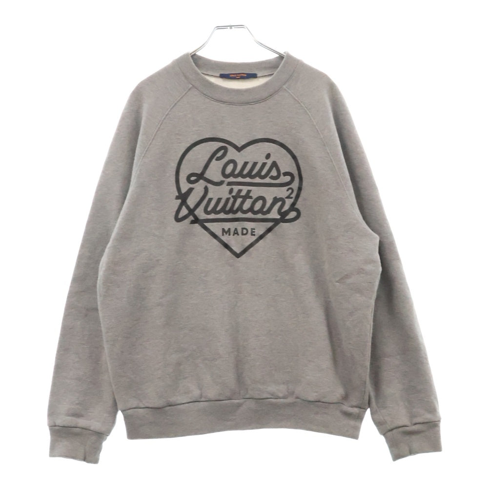 LOUIS VUITTON(ルイヴィトン) 22SS ×NIGO LV MADE ニゴ クルーネックスウェットトレーナー グレー HMY02WUYR