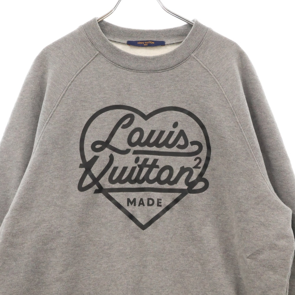 LOUIS VUITTON(ルイヴィトン) 22SS ×NIGO LV MADE ニゴ クルーネックスウェットトレーナー グレー HMY02WUYR