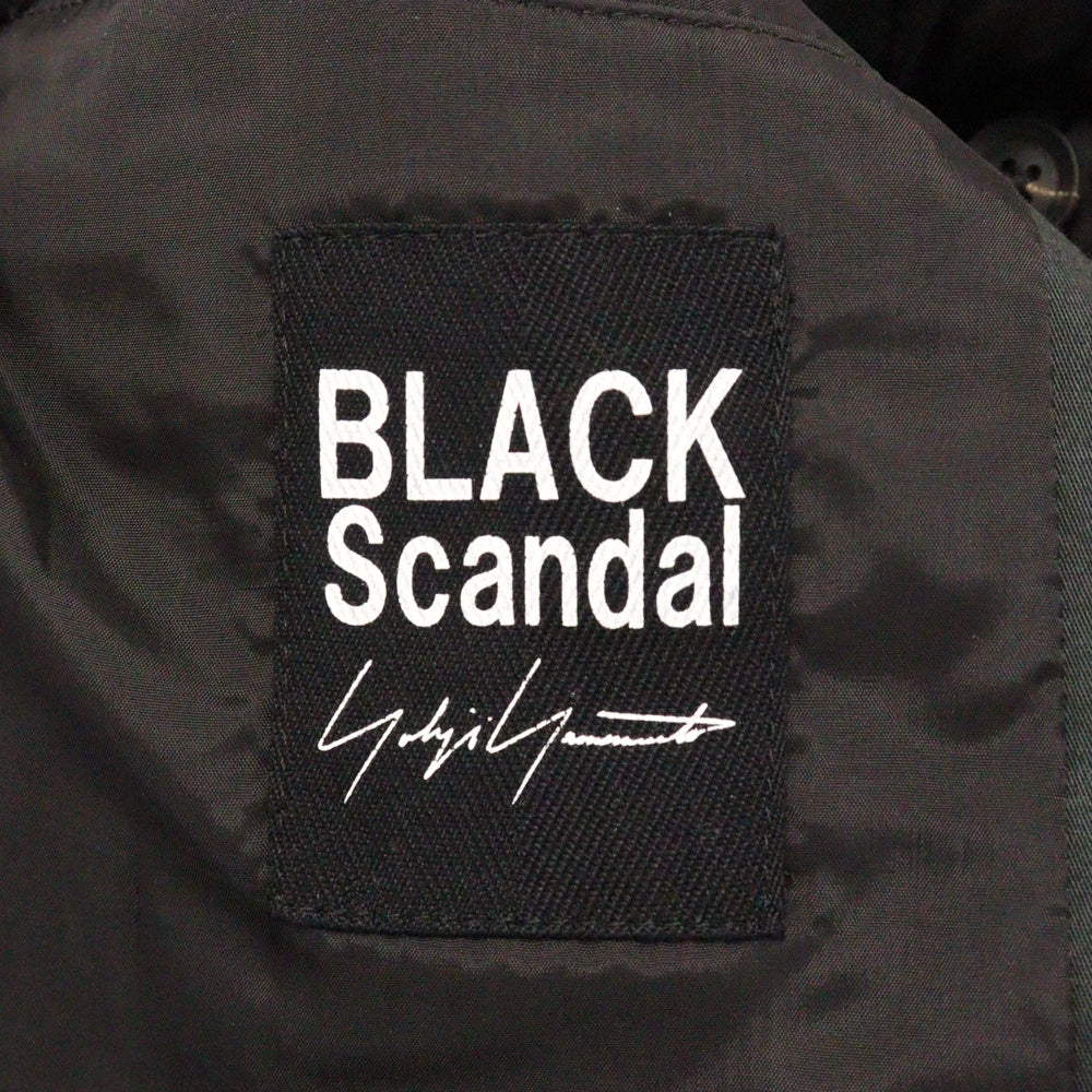 BLACK Scandal Yohji Yamamoto(ブラックスキャンダルヨウジヤマモト) 18SS 復刻スカルローズプリント テーラードジャケット HW-J65-033 ブラック