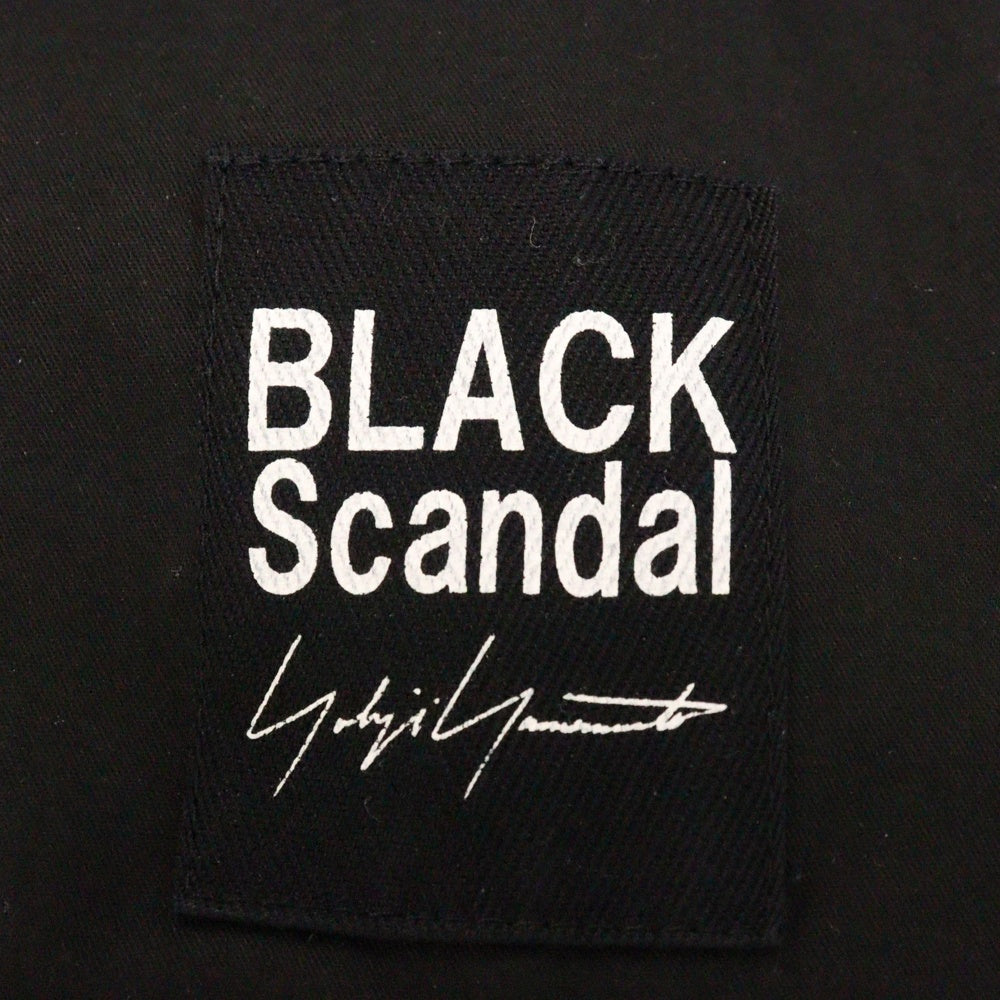 BLACK Scandal Yohji Yamamoto(ブラックスキャンダルヨウジヤマモト) 18SS 復刻スカルローズプリント ストレートパンツ HW-P95-033 ブラック