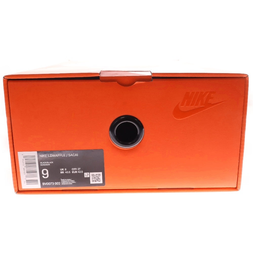 NIKE(ナイキ) × sacai LDV WAFFLE TRIPLE BLACK BV0073-002 サカイ LDV ワッフル ローカットスニーカー ブラック US9/27cm