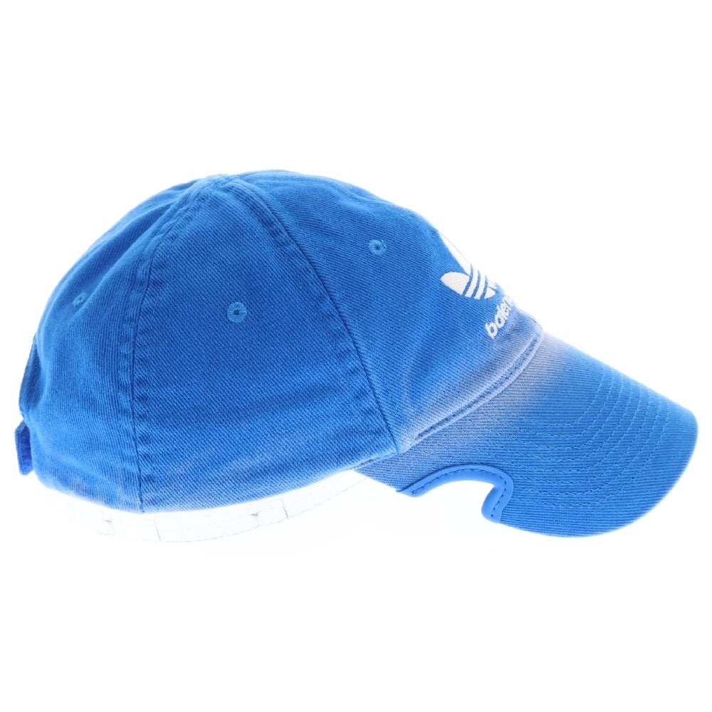 BALENCIAGA(バレンシアガ) ×adidas logo cap ロゴ刺繍 キャップ 帽子 ブルー 723759