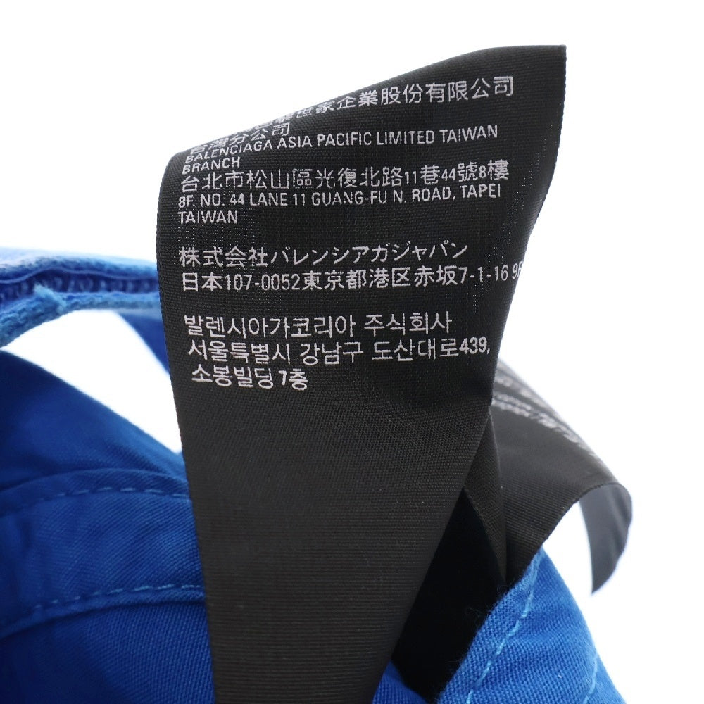BALENCIAGA(バレンシアガ) ×adidas logo cap ロゴ刺繍 キャップ 帽子 ブルー 723759