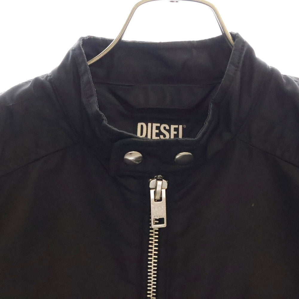 DIESEL(ディーゼル) コットンシングルライダースジャケット ブラック 00SKL8