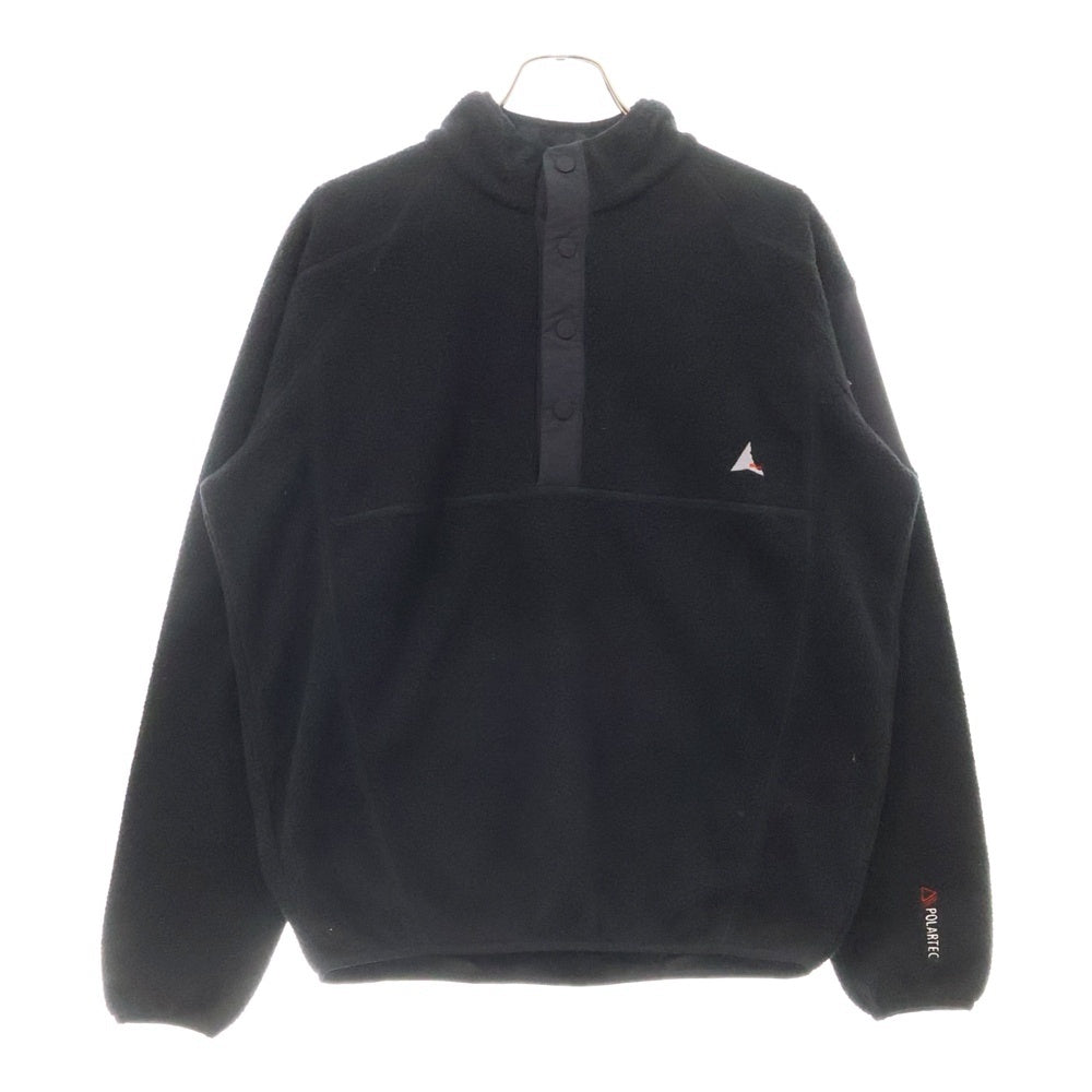 ROA(ロア) POLATEC Fleece Button Up ポーラーテック フリース プルオーバージャケット ブラック