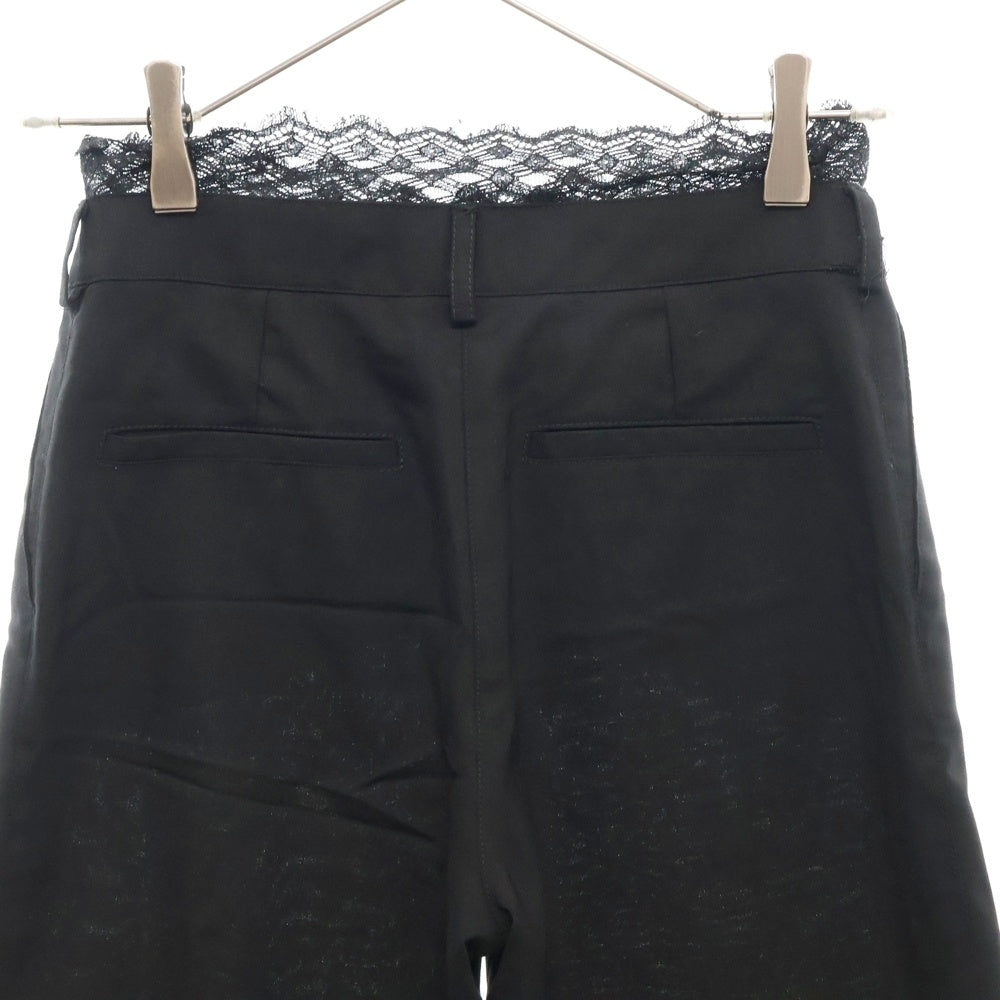 CHANEL(シャネル) 04P レースデザイン ココマークボタン タイトハーフパンツ レディース ブラック P23487V13701