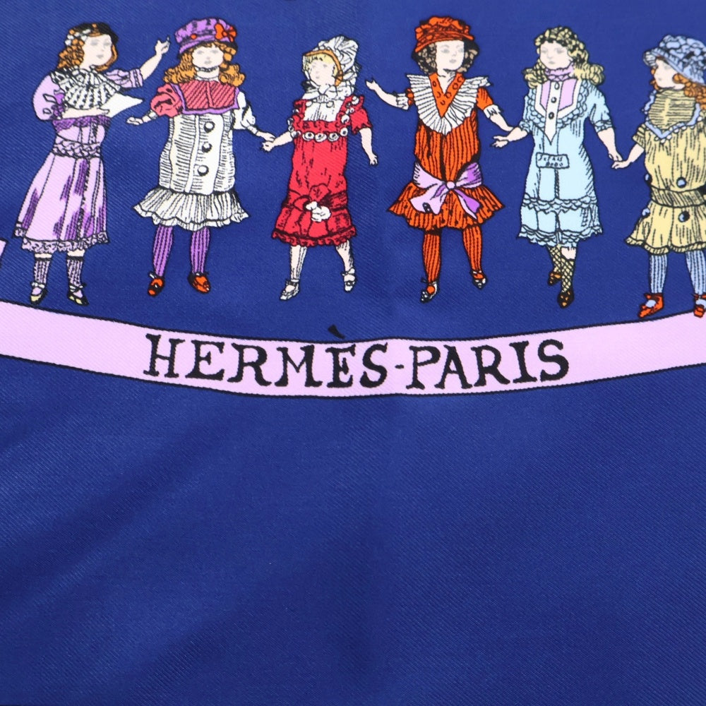 HERMES(エルメス) カレ90 HELLO DOLLY ハロードリー スカーフ ブルー レディース