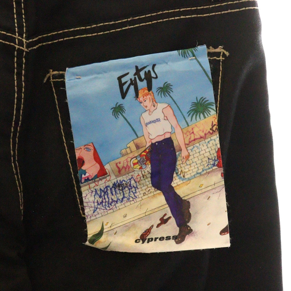 eytys(エイティーズ) CYPRESS Cali twill trousers ツイルトラウザーズ パンツ ブラック