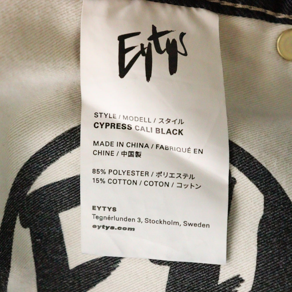 eytys(エイティーズ) CYPRESS Cali twill trousers ツイルトラウザーズ パンツ ブラック