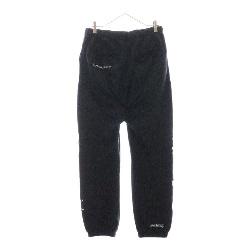 CHROME HEARTS(クロムハーツ) CH PLUS SWTPANTS CHプラス 総柄CHプラスプリント ホースシュー ロングスウェットパンツ ブラック