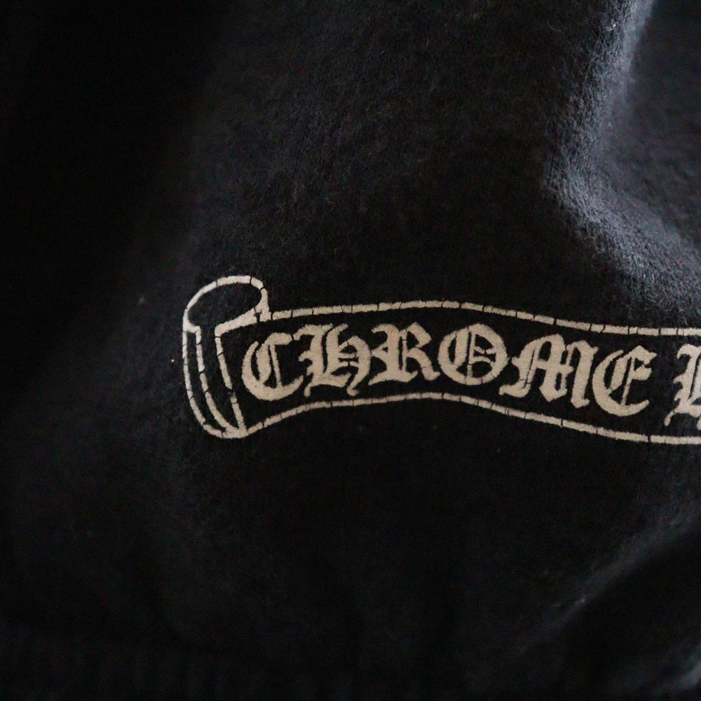 CHROME HEARTS(クロムハーツ) CH PLUS SWTPANTS CHプラス 総柄CHプラスプリント ホースシュー ロングスウェットパンツ ブラック