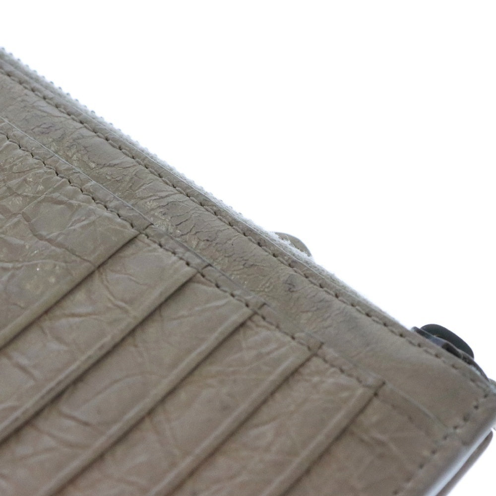 BALENCIAGA(バレンシアガ) Le City Long ル シティ ロング コインケース 名刺入れ カードケース ベージュ レザー 810607