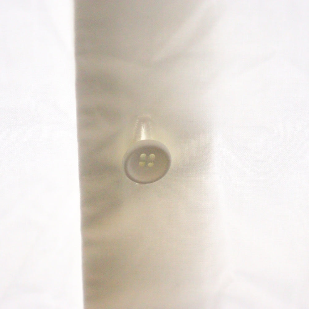 THE RERACS(ザ リラクス) VINTAGE FINX COTTON THE PLACKET SHIRT スタンドカラー長袖シャツ レディース ホワイト 22FW-REBL-314