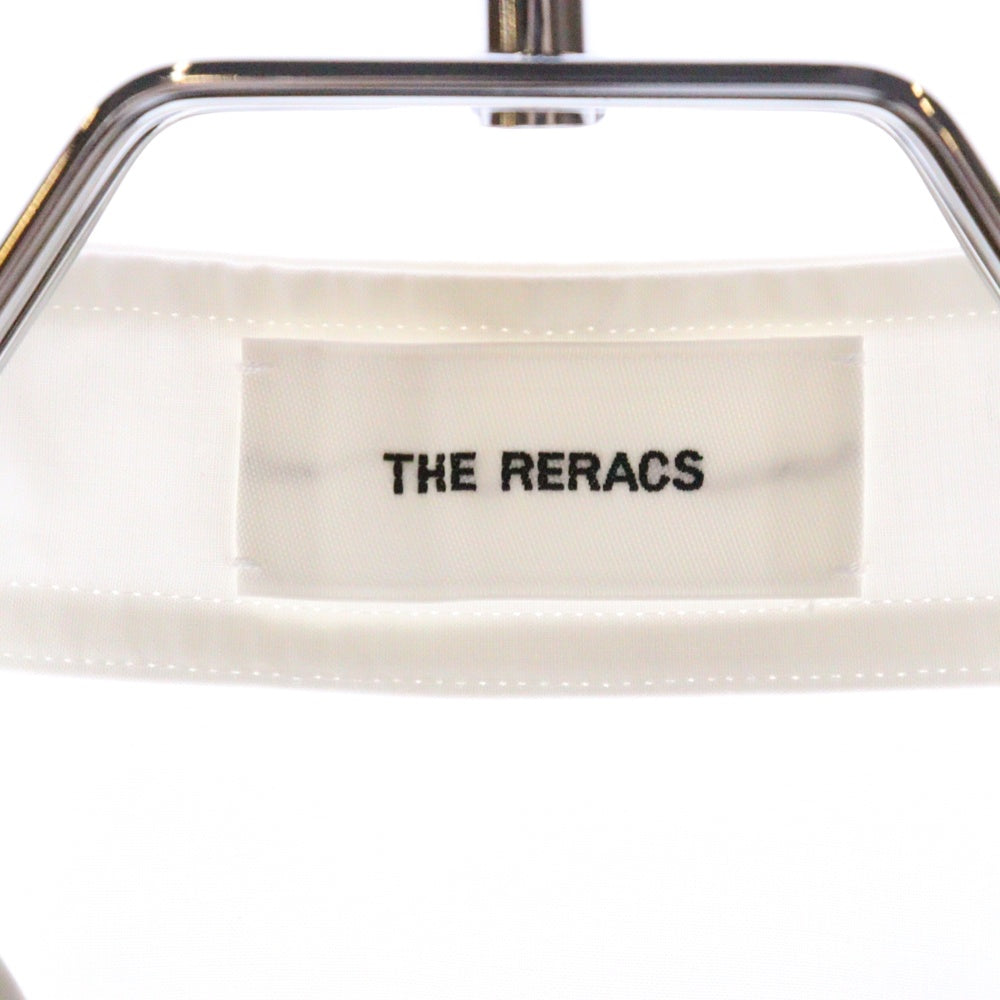 THE RERACS(ザ リラクス) VINTAGE FINX COTTON THE PLACKET SHIRT スタンドカラー長袖シャツ レディース ホワイト 22FW-REBL-314