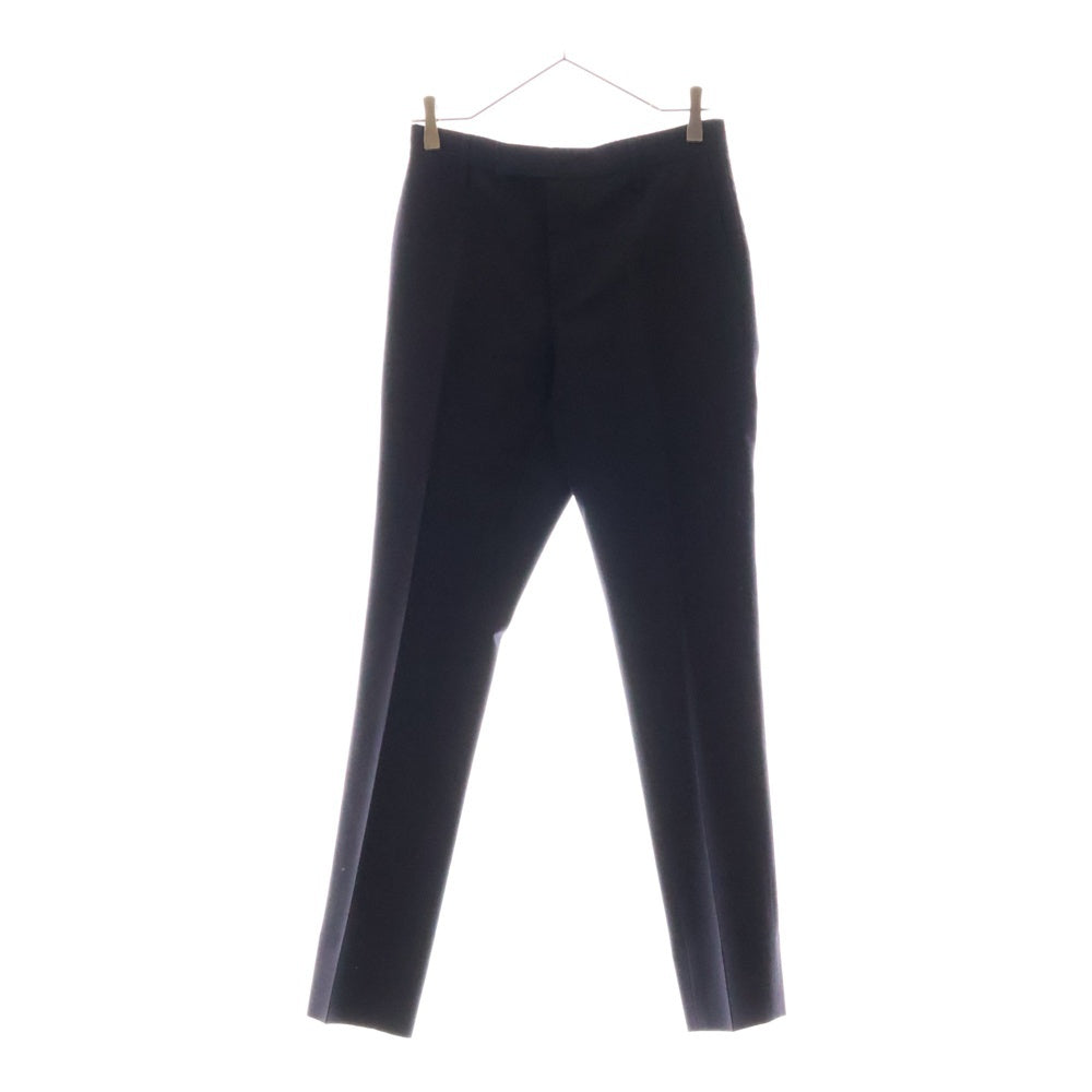 SAINT LAURENT PARIS(サンローランパリ) 15AW エディ期 ノータックスラックスパンツ ウール ネイビー 398837