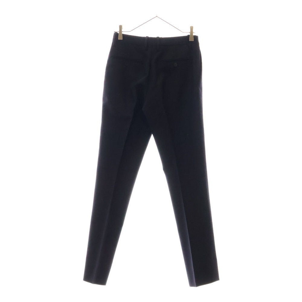 SAINT LAURENT PARIS(サンローランパリ) 15AW エディ期 ノータックスラックスパンツ ウール ネイビー 398837