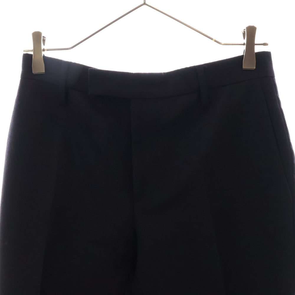 SAINT LAURENT PARIS(サンローランパリ) 15AW エディ期 ノータックスラックスパンツ ウール ネイビー 398837