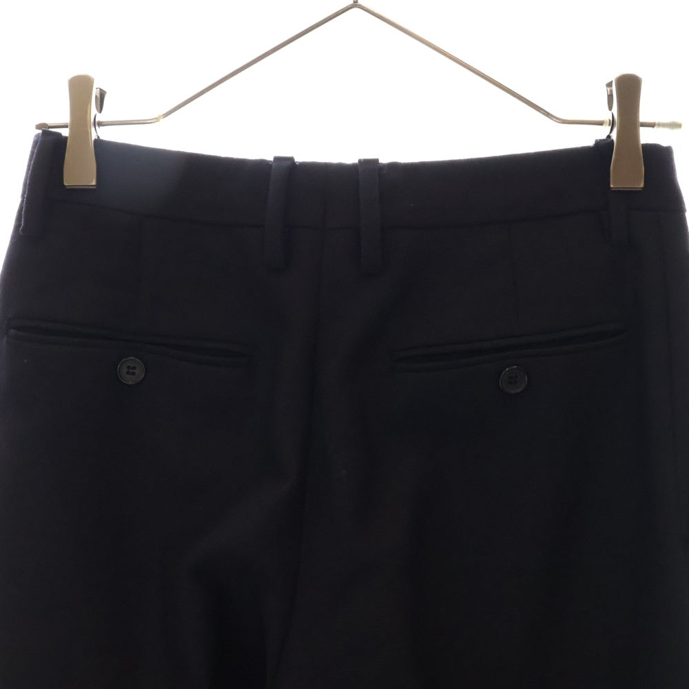 SAINT LAURENT PARIS(サンローランパリ) 15AW エディ期 ノータックスラックスパンツ ウール ネイビー 398837