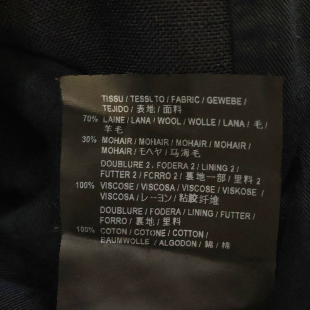 SAINT LAURENT PARIS(サンローランパリ) 15AW エディ期 ノータックスラックスパンツ ウール ネイビー 398837