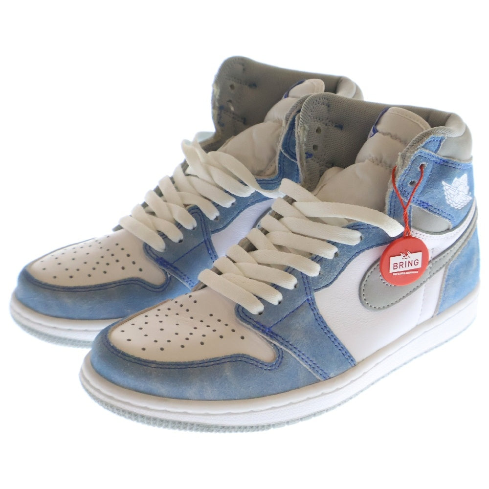 NIKE(ナイキ) AIR JORDAN 1 RETRO HIGH OG HYPER ROYAL エアジョーダン 1 ハイパーロイヤル ハイカットスニーカー ホワイト/ブルー US7/25cm 555088-402
