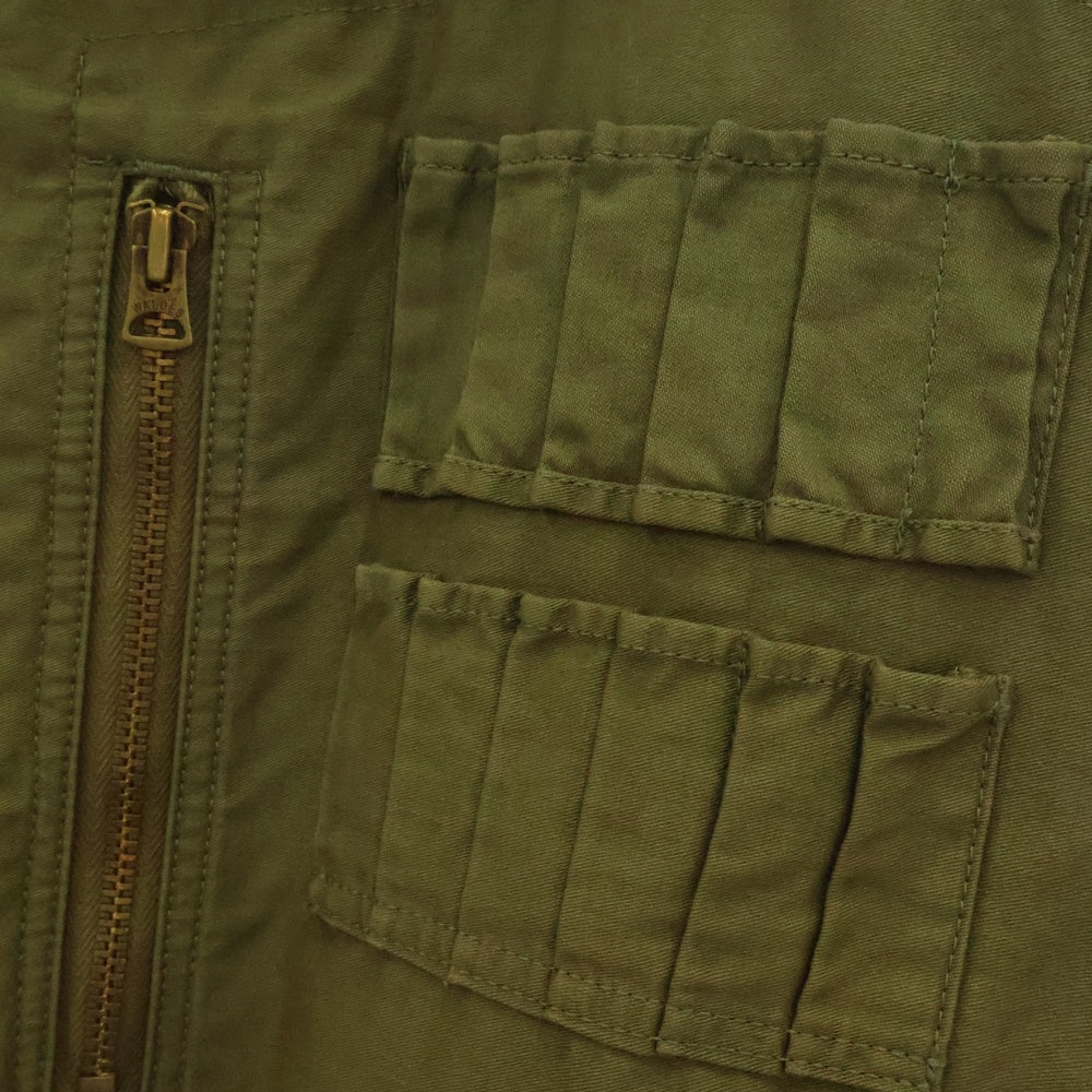 UNDERCOVER(アンダーカバー) 24AW bead embellishment jacket ビーズ エンベリッシュメント ミリタリージャケット カーキ UC2D4218