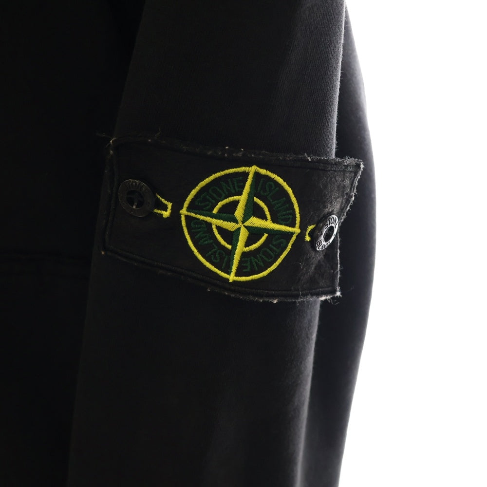STONE ISLAND(ストーンアイランド) ロゴパッチ プルオーバーフーディ パーカー 701562851 ブラック