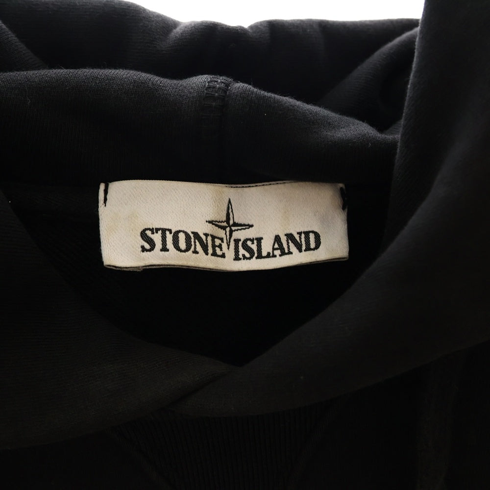 STONE ISLAND(ストーンアイランド) ロゴパッチ プルオーバーフーディ パーカー 701562851 ブラック