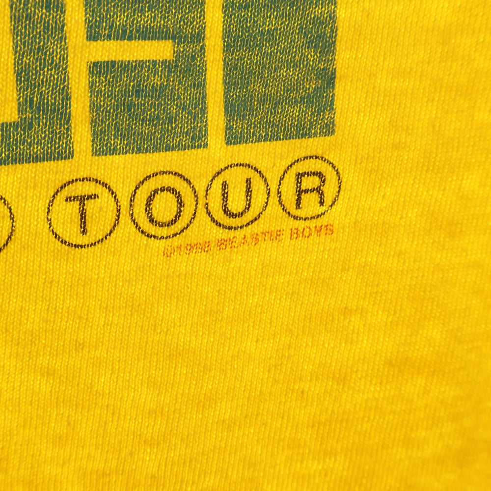 VINTAGE(ヴィンテージ) 90s VINTAGE BEASTIE BOYS ヴィンテージ ビースティーボーイズ ロボットプリント クルーネック半袖Tシャツ イエロー